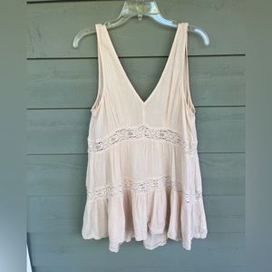 American Eagle Cream Tank Top